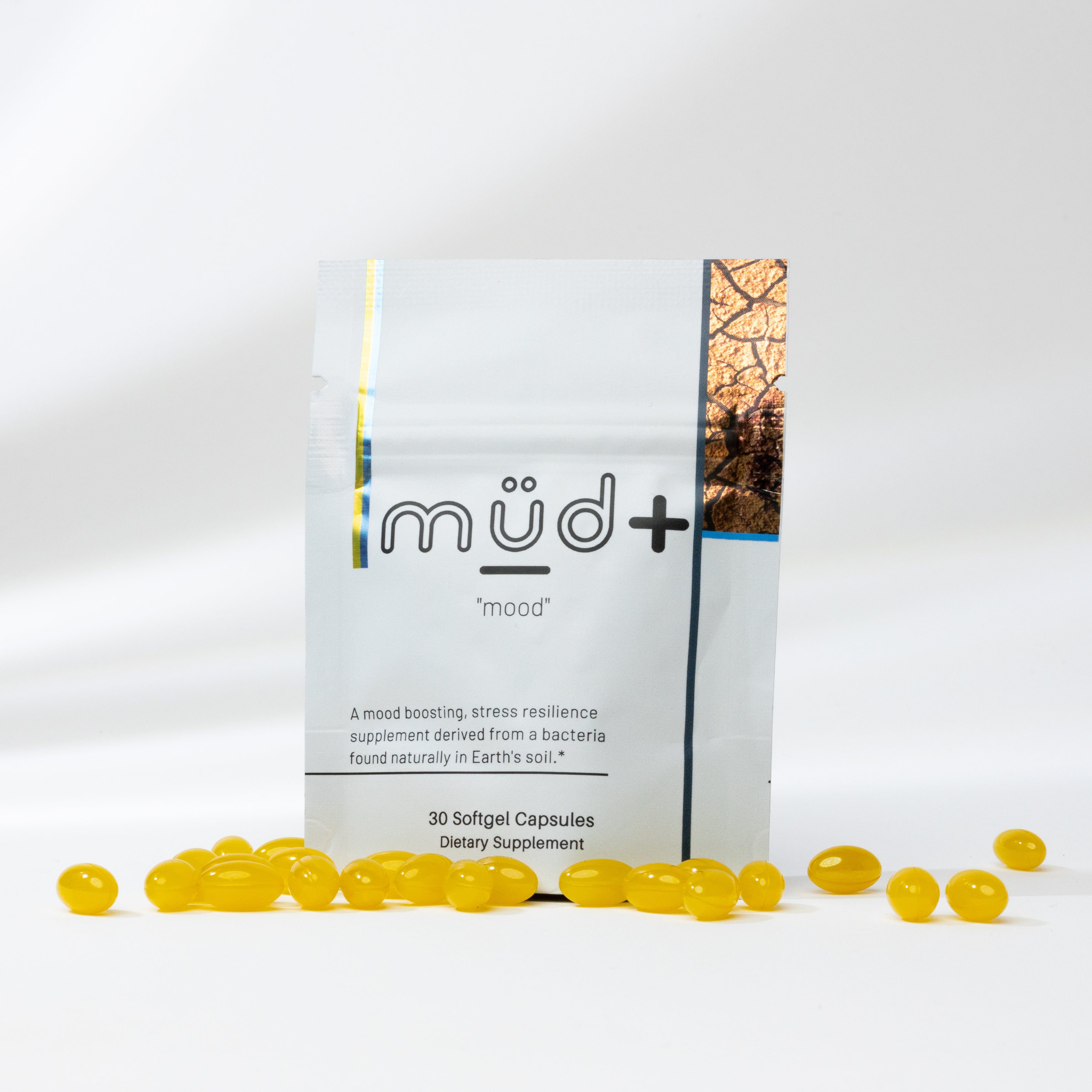 müd+ (mud+) pouch with softgel capsules