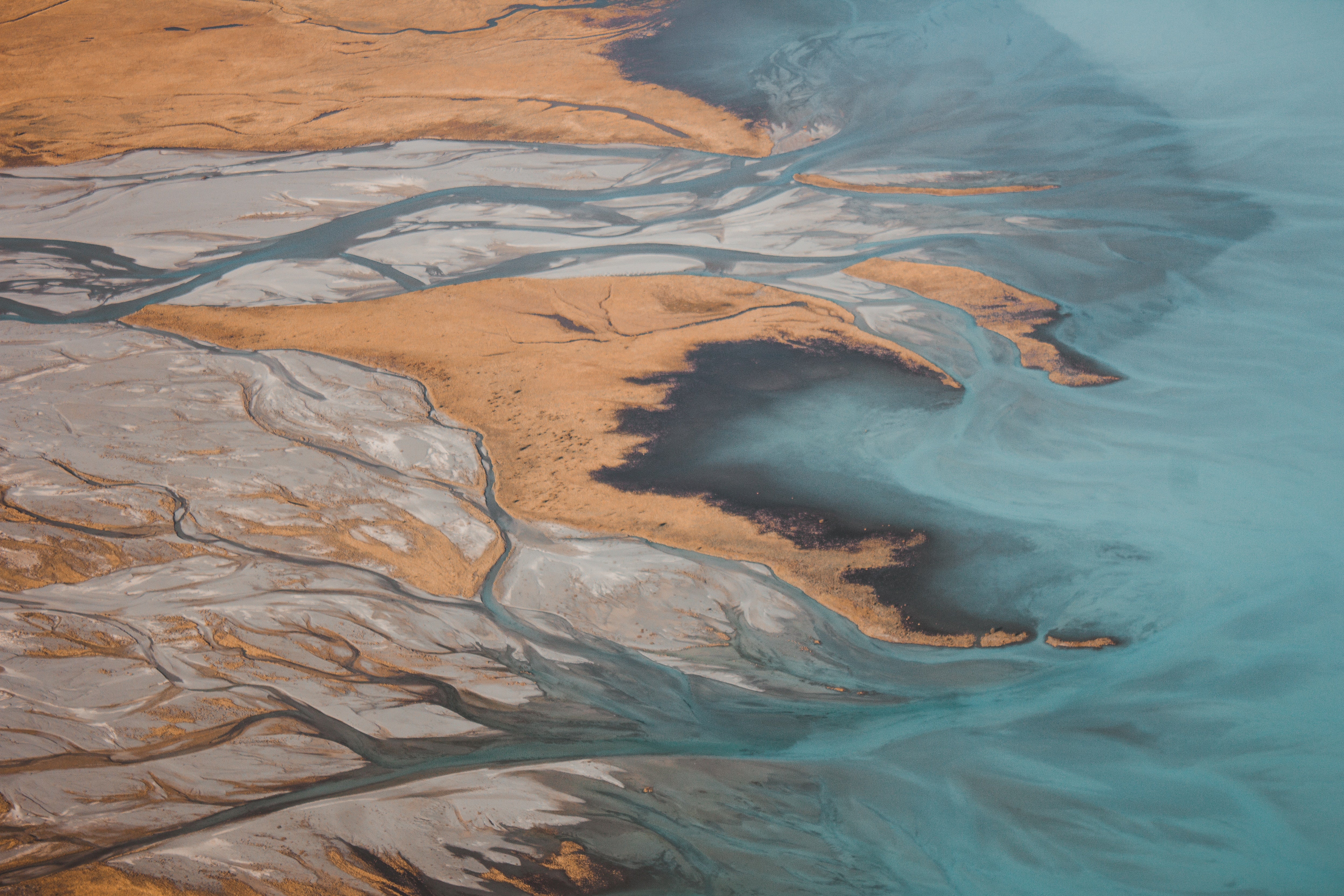Aerial view of River Delta
